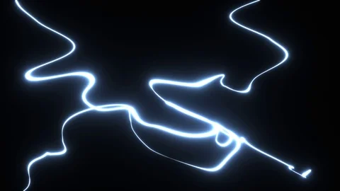 Plasma electrical energy tentacles moving erratically Stock Footage 119421418