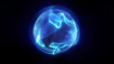 Plasma energy sphere Stock Footage 325576687