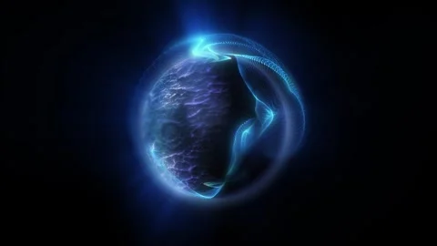 Plasma energy sphere Stock Footage 325577002