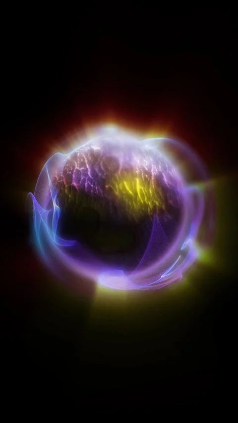 Plasma energy sphere Stock Footage 325577708