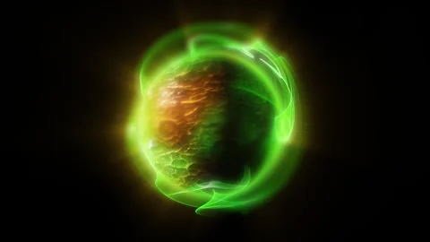 Plasma energy sphere Stock Footage 325578113