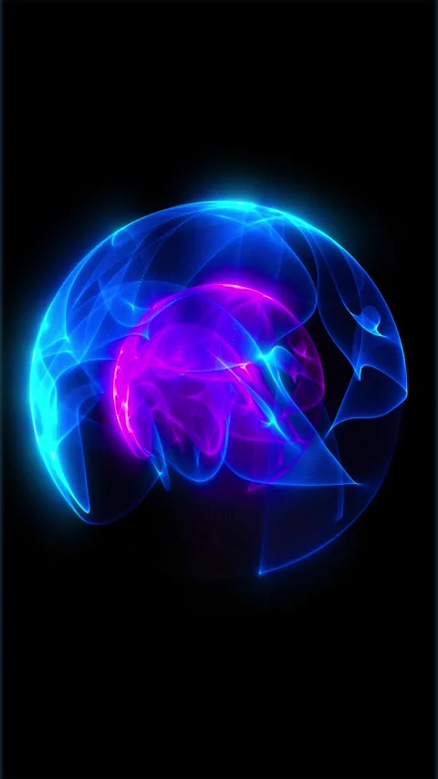 Plasma energy sphere Stock Footage 325581131