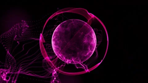 Plasma energy sphere Stock Footage 325592548