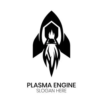 Plasma Engine Advanced Logo Design 스톡 일러스트