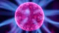 Plasma globe close up on black background HD Footage