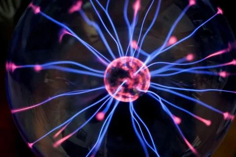 Plasma globe electricity Stock Photos