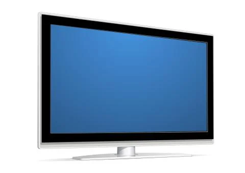 Plasma LCD TV Stock Illustration