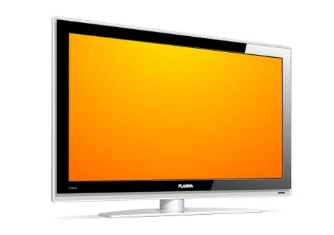 Plasma LCD TV Stock Illustration