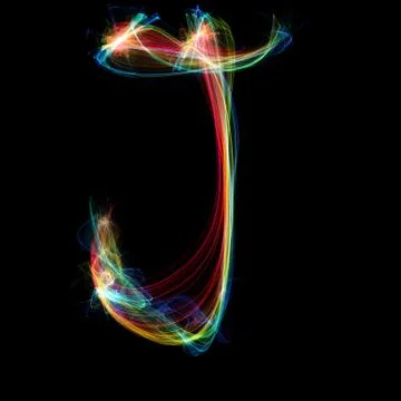 Plasma letter - j Stock Illustration