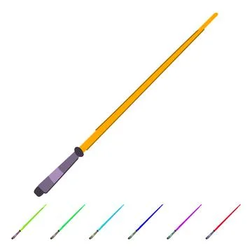 Plasma light saber vector cartoon graphic Stockillustratie