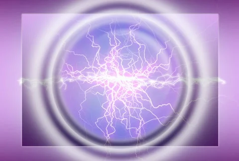 Plasma lightening background NTSC Stock Footage