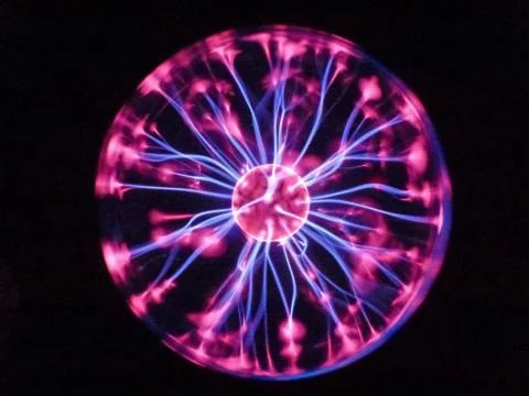 Plasma lighting ball Stock Photos
