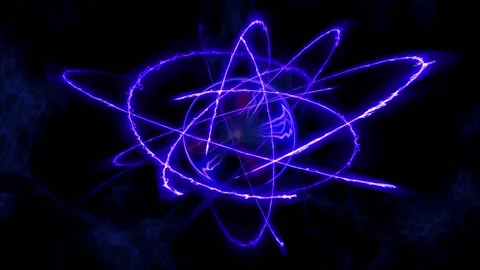 Plasma Lightning Colorful Background Magic Flying Balls in Space Stock Footage 197066641