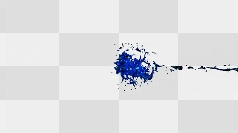 Plasma, liquid moves in space with splashes on a transparent background Stock-Footage 296323729