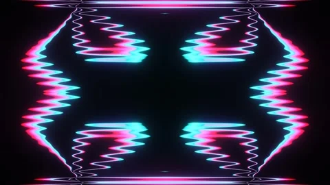 Plasma multicolored glitch effect VJ Loop Stock Footage 173617805