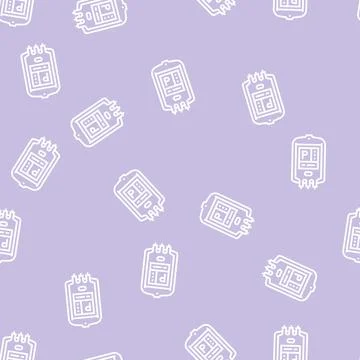 Plasma packaging line seamless pattern Stock Illustration