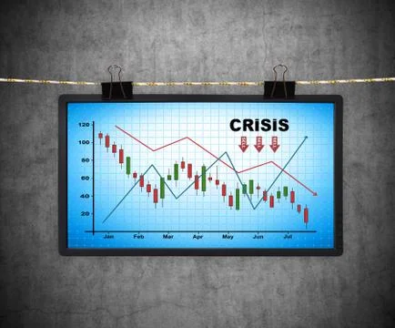 Plasma panel with crisis scheme 库存照片