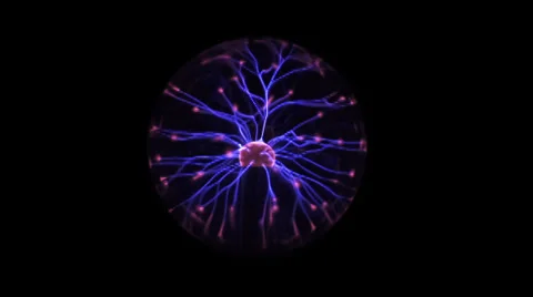 Plasma Particle Alpha Video stock 33065594