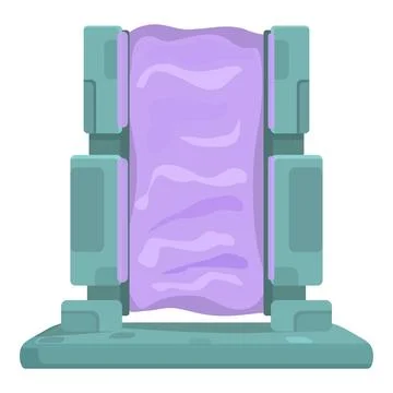 Plasma platform magic game icon cartoon vector. Medieval universe Stock Illustration
