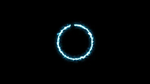 Plasma ring against dark background. 4k Animation Stock Footage 307311957