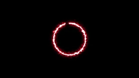 Plasma ring against dark background. 4k Animation Stock Footage 307311967
