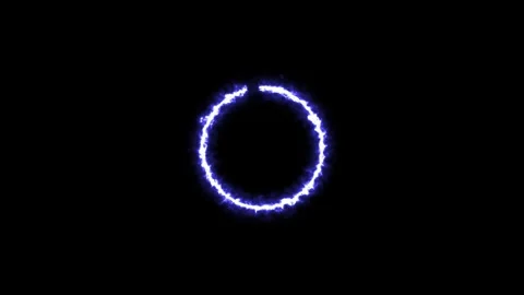 Plasma ring against dark background. 4k Animation Stock Footage 307311982