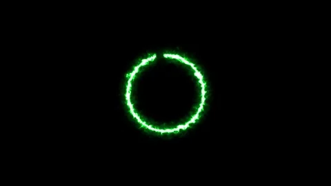 Plasma ring against dark background. 4k Animation Stock Footage 307311983