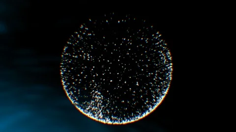 Plasma ring on a dark background.Abstract 4K Motion.Technology,energy Circle Stock Footage 98656560