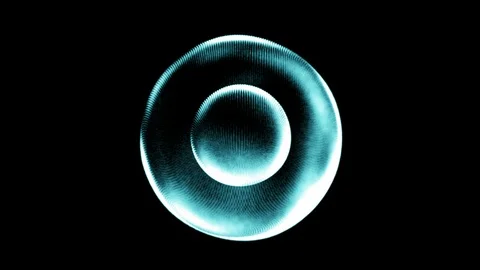 Plasma ring on a dark background.Abstract 4K Motion.Technology,energy Circle Stock Footage 98656847
