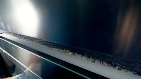 Plasma samples are getting removed from the pressing storage Stock Footage 104929152