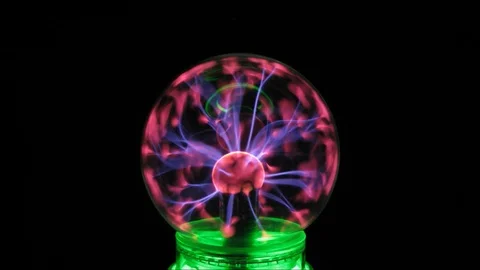 Plasma sphere in the darkness Stock Footage 106701789