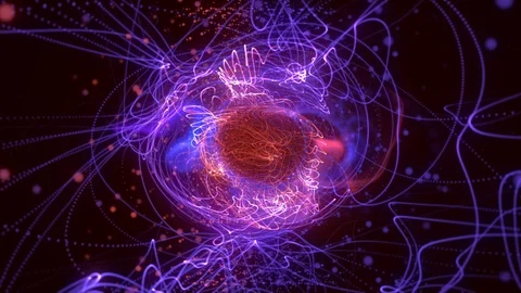 Plasma Sphere Swirl Wave 4K Reality Loop Creative Motion Background. Stock Footage 118693247
