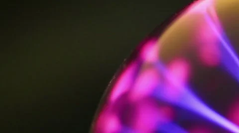 Plasma Sphere Touched Stock Footage 43465352