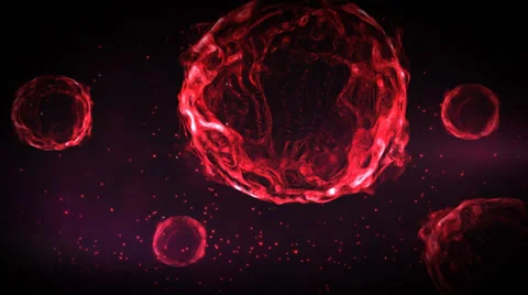 Plasma spheres in space Stock-Footage 33866469