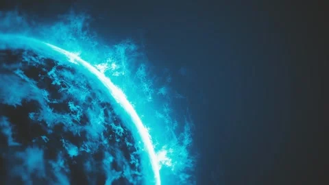 Plasma Sun Background With Burning Flames Stock Footage 284739262