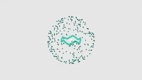 Plasma Tech Electric LNP - Teal Energy Pulse Stock Footage 330476206