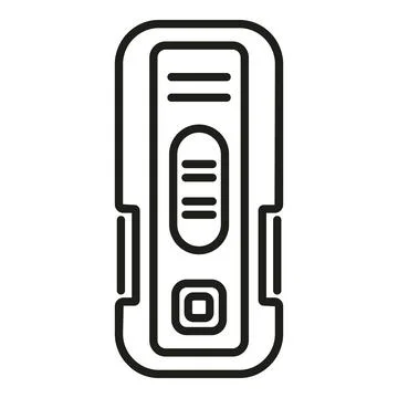 Plasma test icon outline vector. Virus test Stock Illustration