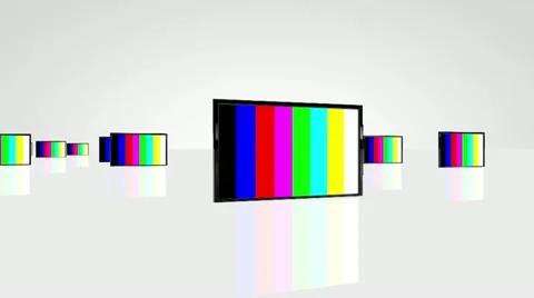 Plasma TV camera travelling 01 Stock Footage 10860269