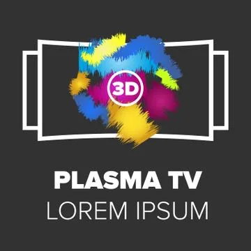 Plasma TV icon Stock Illustration