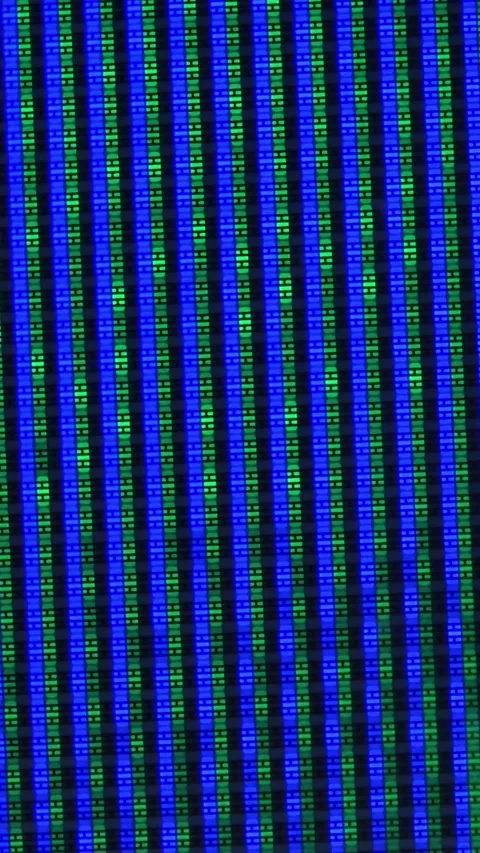 Plasma tv screen pixels close up showing RGB subpixels matrix Stock Footage 328239260
