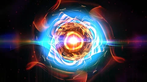 Plasma Twirl Sky Orange Waves Waving Space Motion Background Stock Footage 275435686
