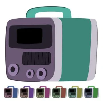 Plasma welding machine vector cartoon graphic Stock Illustration