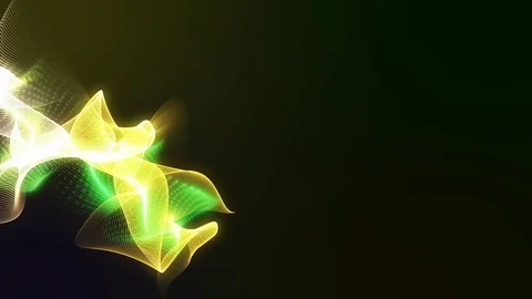 Plasma Wireframe Swirl Wave 4K Reality Loop Creative Motion Background. Video stock 118739499