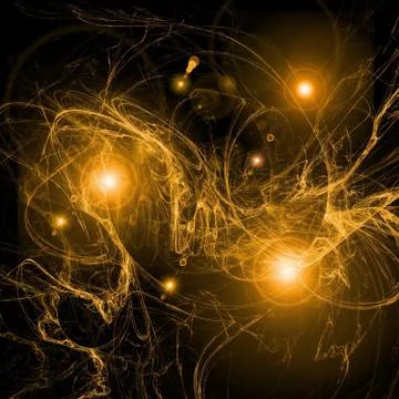 Plasmatic background with lens flare effect Stock Illustration