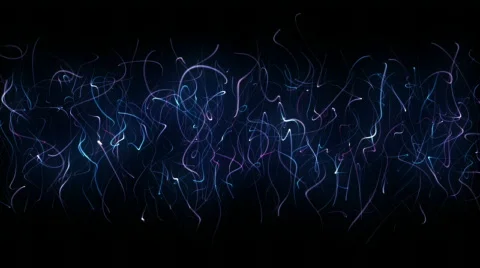 Plasmic Strings abstract animation Stock Footage 334095