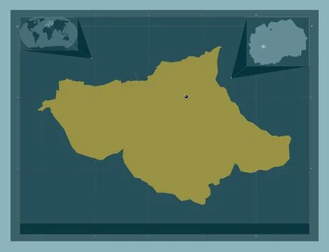 Plasnica, Macedonia. Solid color shape 库存插图