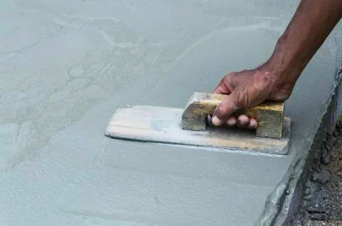 Plaster on the concrete Stock Photos