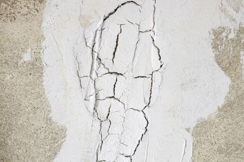 The plaster with cracked wall background Stock Photos