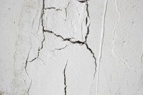The plaster with cracked wall background Foto stock