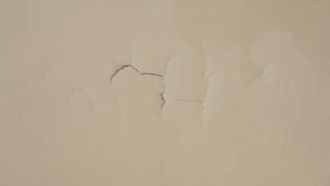 The plaster is cracking on the ceiling Stock Footage 316517023